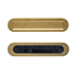Set brievenbus en tochtwering ovaal PVD messing getrommeld Set brievenbus en tochtwering ovaal PVD messing getrommeld