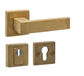 Intersteel SKG3 Achterdeurbeslag Amsterdam PVD messing getrommeld Intersteel SKG3 Achterdeurbeslag Amsterdam PVD messing getrommeld