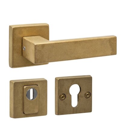Intersteel SKG3 Achterdeurbeslag Amsterdam PVD messing getrommeld Intersteel SKG3 Achterdeurbeslag Amsterdam PVD messing getrommeld