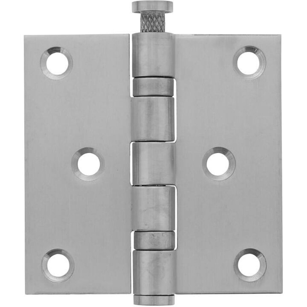 Intersteel Kogellagerscharnier rechte hoeken 76x76mm RVS geborsteld tot 50 kilo Intersteel Kogellagerscharnier rechte hoeken 76x76mm RVS geborsteld tot 50 kilo