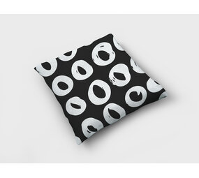 Textirieur Sierkussen zwart wit
