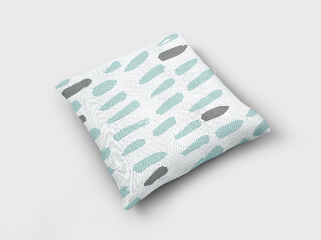 Textirieur Sierkussen Groen grijze strepen Textirieur Sierkussen Groen grijze strepen