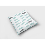 Textirieur Sierkussen groen grijze strepen Textirieur Sierkussen groen grijze strepen