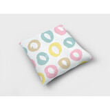 Textirieur Sierkussen grijs met zachte ringen Textirieur Sierkussen grijs met zachte ringen