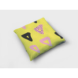 Textirieur Sierkussen groen met gekleurde driehoeken Textirieur Sierkussen groen met gekleurde driehoeken