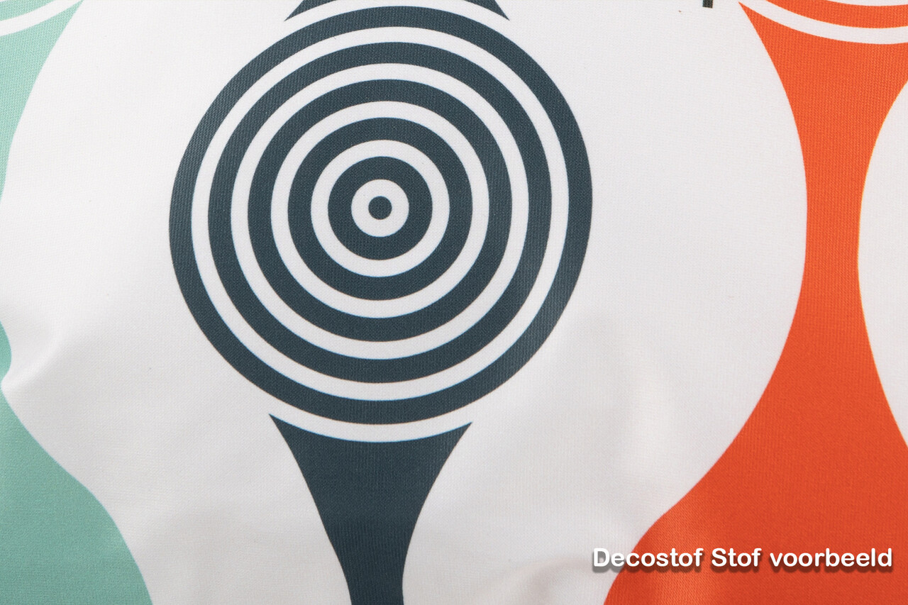 Textirieur Sierkussen Zwart oranje stippen Textirieur Sierkussen Zwart oranje stippen