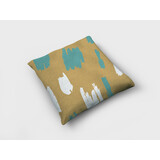 Textirieur Sierkussen bruin grote vlekken Textirieur Sierkussen bruin grote vlekken