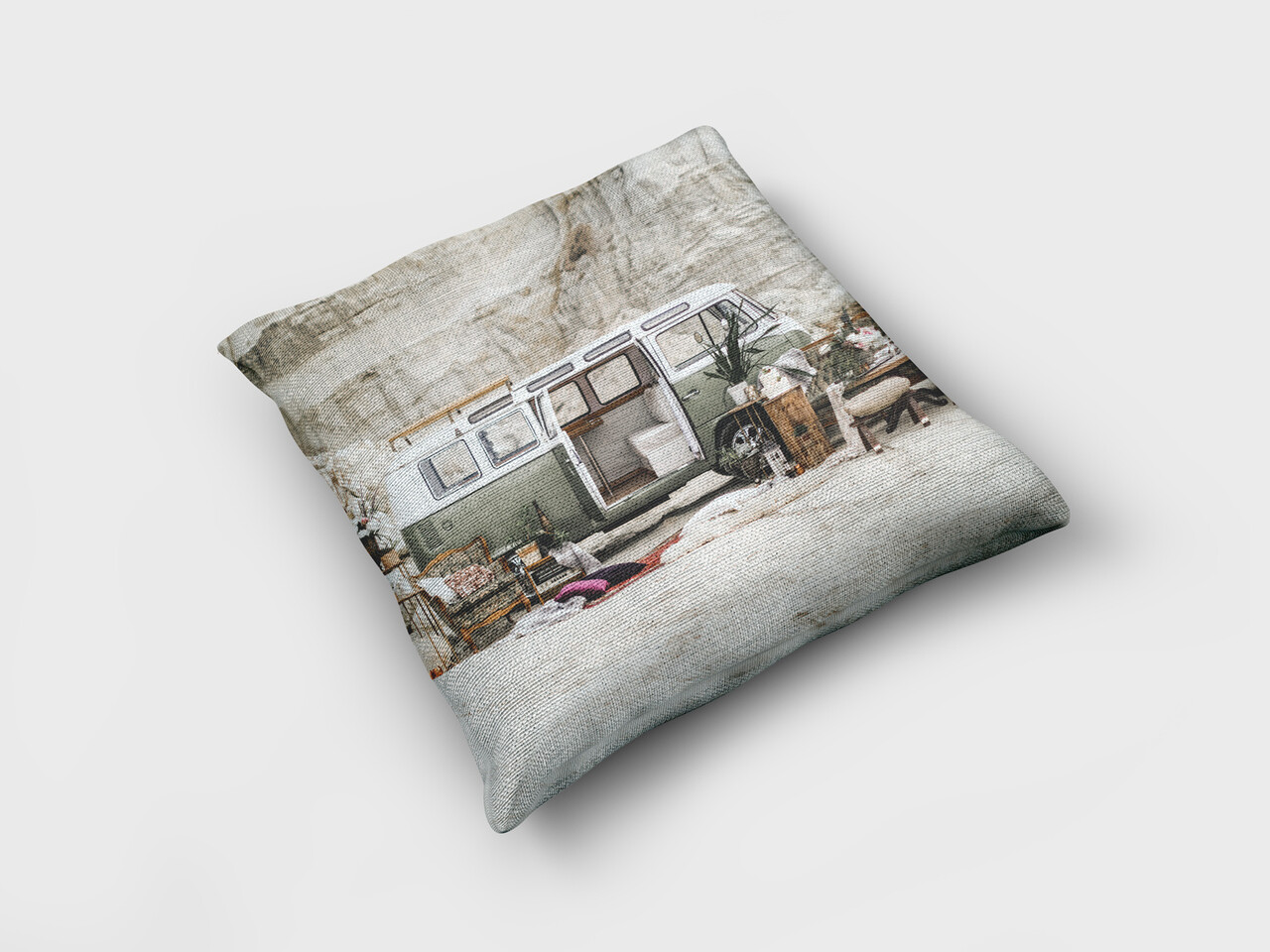 Textirieur Sierkussen volkswagen bus Textirieur Sierkussen volkswagen bus