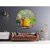 Muurcirkel kopje bloemen Muurcirkel kopje bloemen