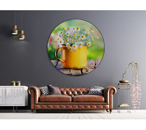 Muurcirkel kopje bloemen Muurcirkel kopje bloemen