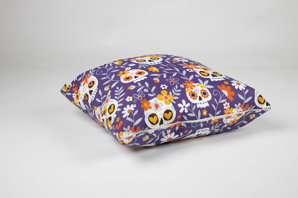 Textirieur Sierkussen Skulls & Flowers Textirieur Sierkussen Skulls & Flowers