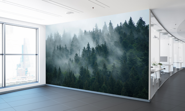 Multifunctioneel naadloos textielbehang bos Multifunctioneel naadloos textielbehang bos