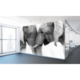 Multifunctioneel textielbehang olifanten duo Multifunctioneel textielbehang olifanten duo