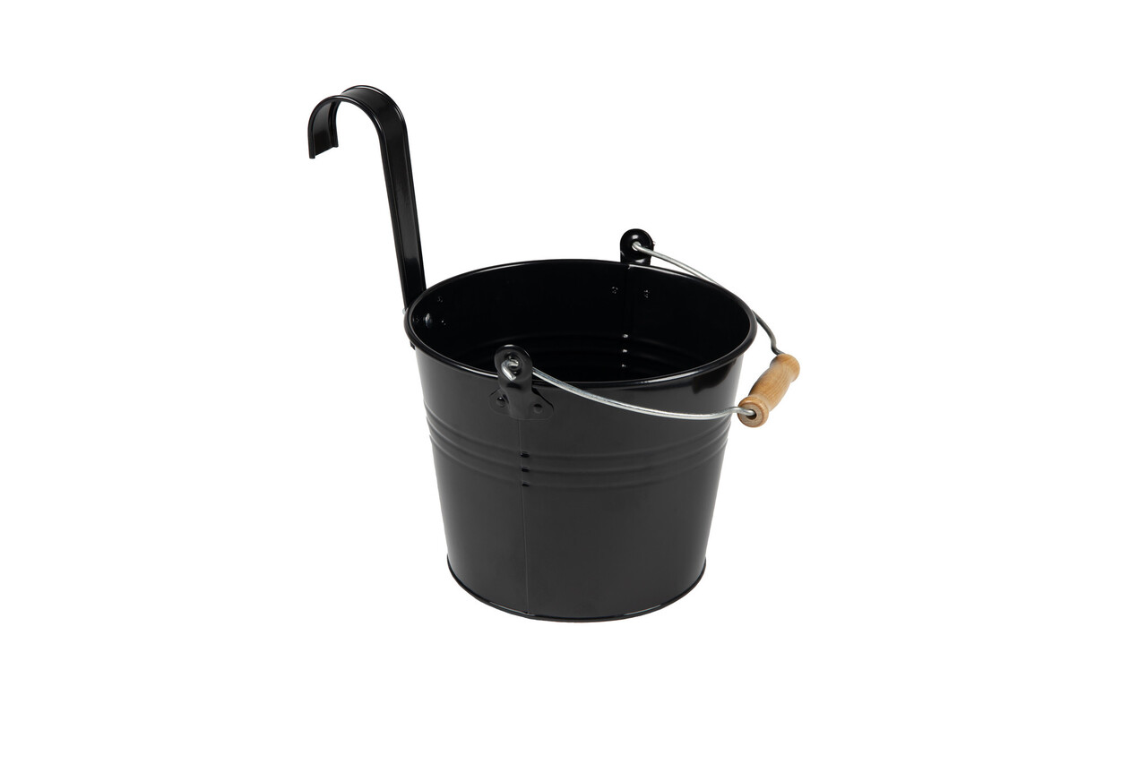 Benijson Stoere Decoratie / balkon emmer 5L Zwart Benijson Stoere Decoratie / balkon emmer 5L Zwart