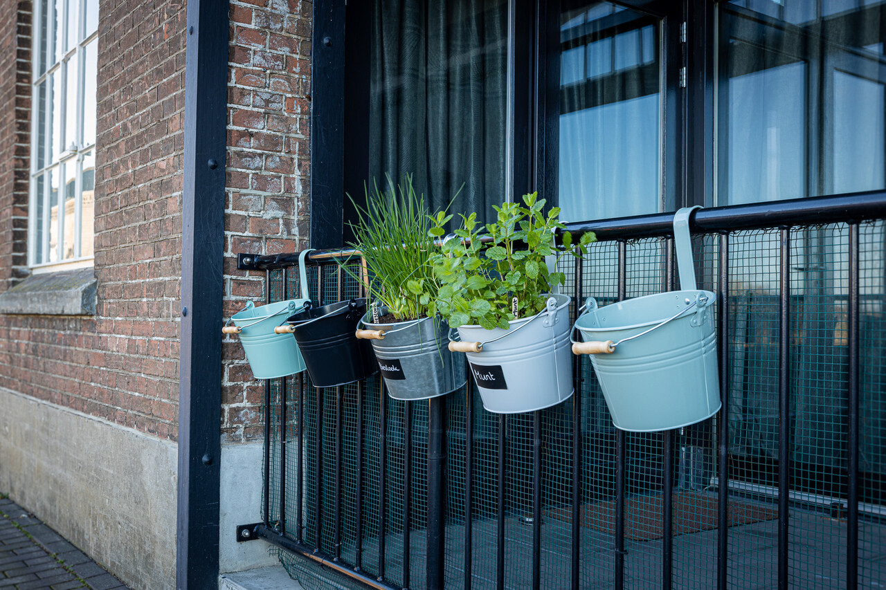 Benijson Stoere Decoratie / balkon emmer 5L Mint groen Benijson Stoere Decoratie / balkon emmer 5L Mint groen