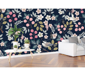 Airtex Bloemen en vogels Airtex Bloemen en vogels