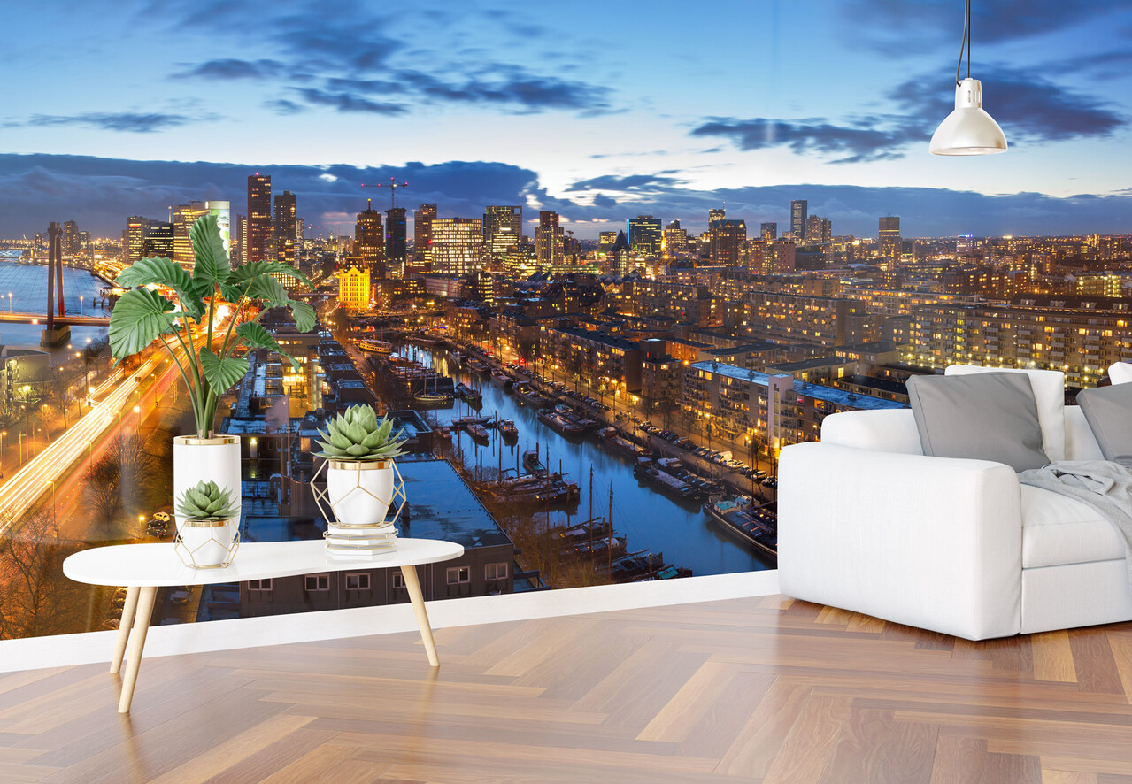 Airtex Fotobehang Rotterdam city Airtex Fotobehang Rotterdam city