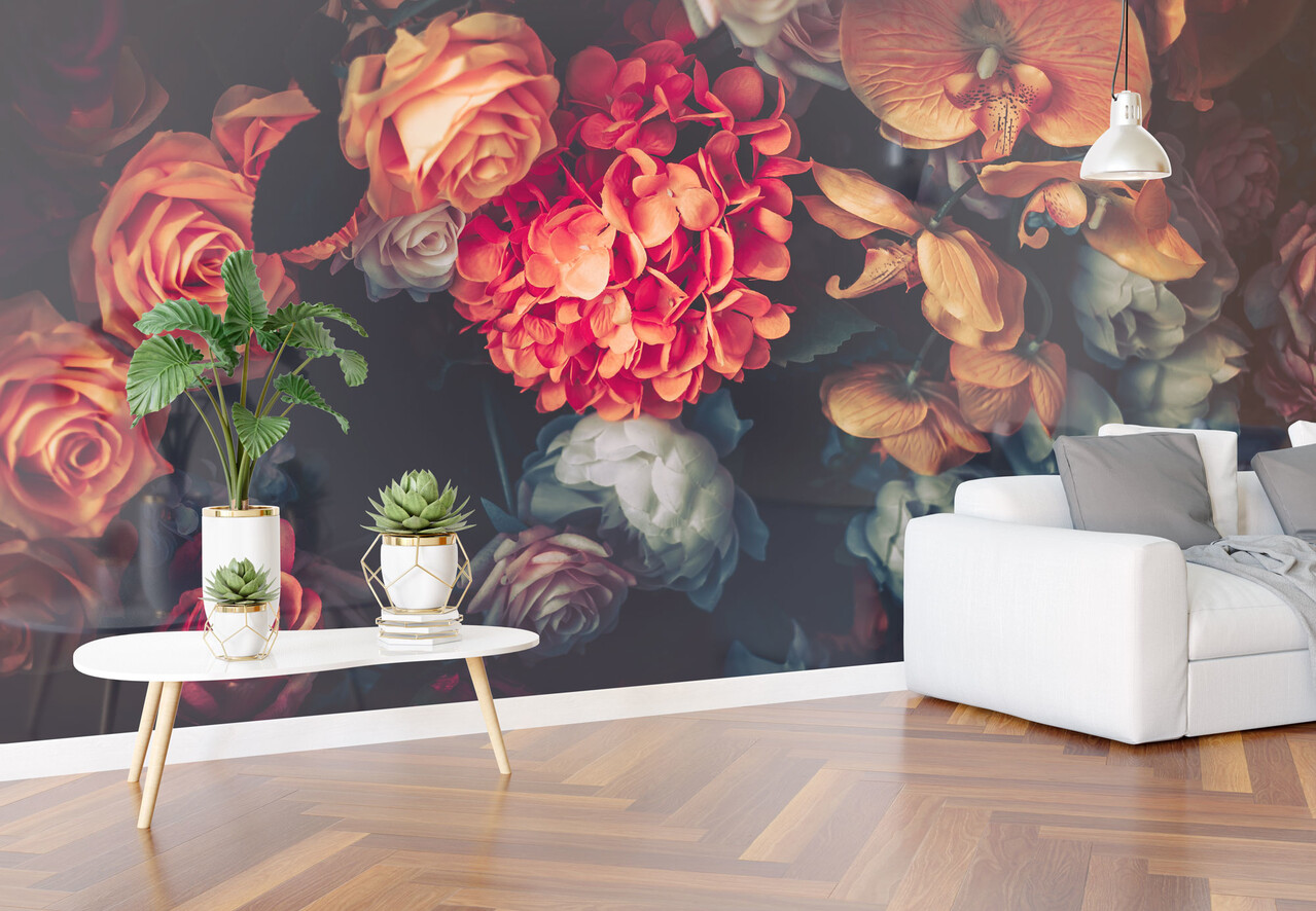 Airtex Fotobehang Bloemen Airtex Fotobehang Bloemen