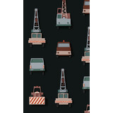 Kraanwagen behang -donker