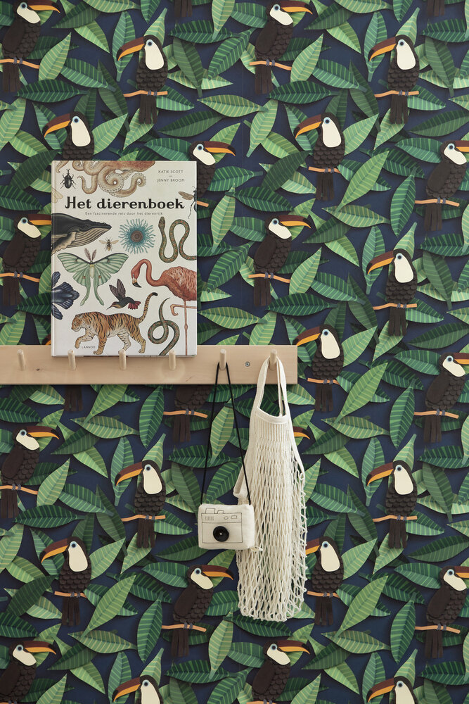 Kinderbehang Toekan behang Kinderbehang Toekan behang