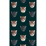 Panthera behang - donker Panthera behang - donker