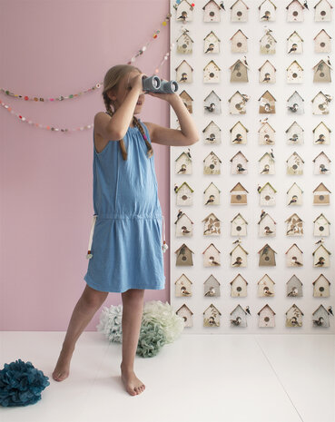 Kinderbehang Vogelhuisjes behang Kinderbehang Vogelhuisjes behang