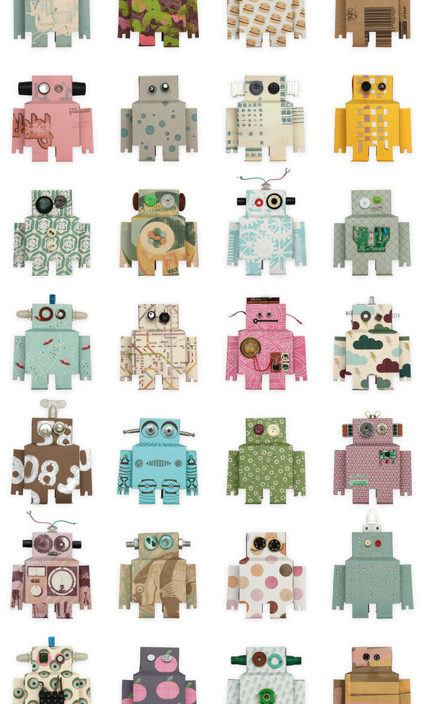 Kinderbehang Robot behang Kinderbehang Robot behang