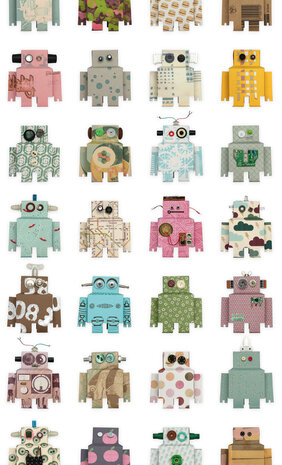 Kinderbehang Robot behang Kinderbehang Robot behang