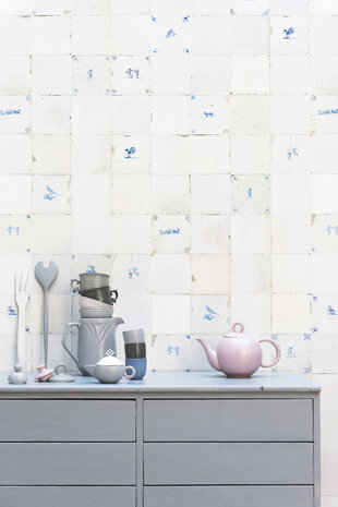 Kinderbehang Tegeltjes behang Kinderbehang Tegeltjes behang