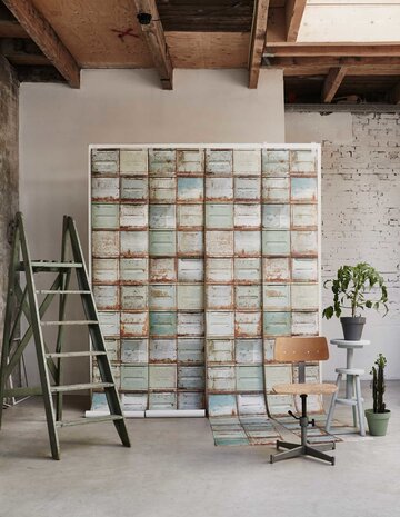 Kinderbehang Container behang - licht Kinderbehang Container behang - licht