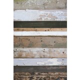 Sloophout behang - zwart-wit Sloophout behang - zwart-wit