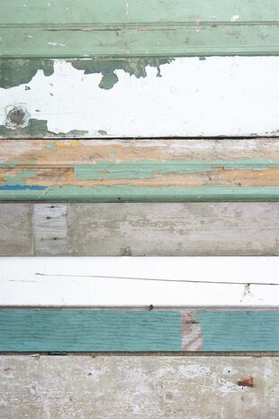 Kinderbehang Sloophout behang - groen Kinderbehang Sloophout behang - groen