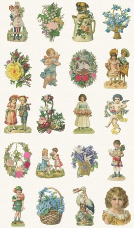 Kinderbehang Poëzieplaatjes behang Kinderbehang Poëzieplaatjes behang