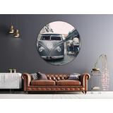 Muurcirkel Volkswagen bus retro Muurcirkel Volkswagen bus retro