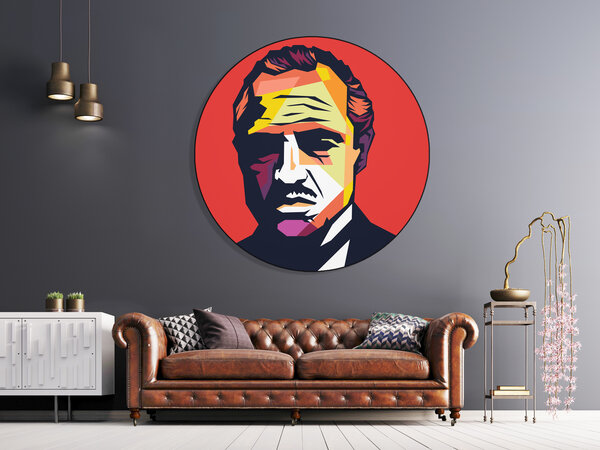 Muurcirkel Dibond The Godfather