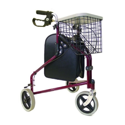 Drive Devilbiss Rollator Tri Walker | Donkerrood