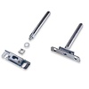 Eiken CNC boomstam wandplank zwevend - op maat - 4 cm dik - rustiek eikenhout (B/C) - met plankdragers - gelijmd KD 8-12%