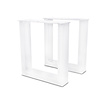U bankpoten wit - metaal - 4x8 cm - breedte: 36 cm - hoogte: 41 cm - stalen U poten set bankje - met witte coating - RAL 9016 U bankpoten wit - metaal - 4x8 cm - breedte: 36 cm - hoogte: 41 cm - stalen U poten set bankje - met witte coating - RAL 9016