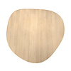 Organisch (rond) eiken tafelblad - 2,7 cm dik - prime eikenhout (A/B) - brede lamel (9-12 cm) - vaste kiezel afmetingen - gelijmd KD 8-12% Organisch (rond) eiken tafelblad - 2,7 cm dik - prime eikenhout (A/B) - brede lamel (9-12 cm) - vaste kiezel afmetingen - gelijmd KD 8-12%