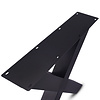 X tafelpoten zwart - metaal - 8x8 cm - breedte: 78 cm - hoogte: 72 cm - stalen X poot set met zwarte coating - RAL 9005