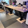 V statafelpoten zwart - metaal - 10x10 cm - breedte: 91 cm - hoogte: 100 cm - stalen statafel V-poot set met zwarte coating - RAL 9005
