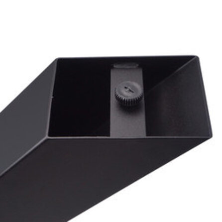 X tafelpoten zwart - metaal - 10x10 cm - breedte: 78 cm - hoogte: 72 cm - stalen X poot set met zwarte coating - RAL 9005