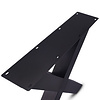 X tafelpoten zwart - metaal - 10x10 cm - breedte: 78 cm - hoogte: 72 cm - stalen X poot set met zwarte coating - RAL 9005