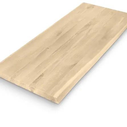 Eiken boomstam tafelblad - 4 cm dik - rustiek eikenhout (B/C) - XL lamel (10-25 cm) - vaste afmetingen - gelijmd KD 8-12% Eiken boomstam tafelblad - 4 cm dik - rustiek eikenhout (B/C) - XL lamel (10-25 cm) - vaste afmetingen - gelijmd KD 8-12%