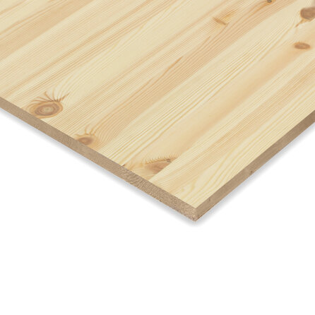 Grenen paneel - 1,8 cm dik - prime grenenhout (A/B) - smalle lamel (5-6 cm) - gelijmd meubelpaneel KD 8-12%