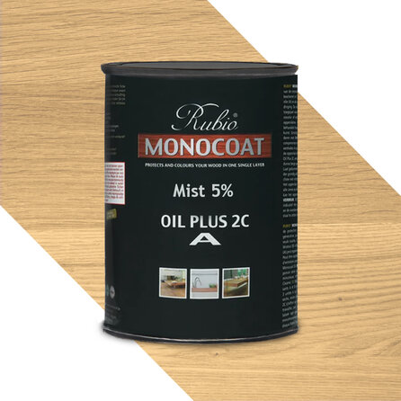 Rubio Monocoat olie - 1 liter - 1 (A) component houtolie voor binnen