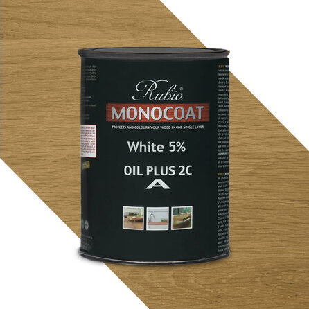 Rubio Monocoat olie - 1 liter - 1 (A) component houtolie voor binnen