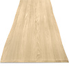 Eiken CNC boomstam tafelblad - op maat - 3 cm dik - prime eikenhout (A/B) - smalle lamel (4-10 cm) - gelijmd KD 8-12%