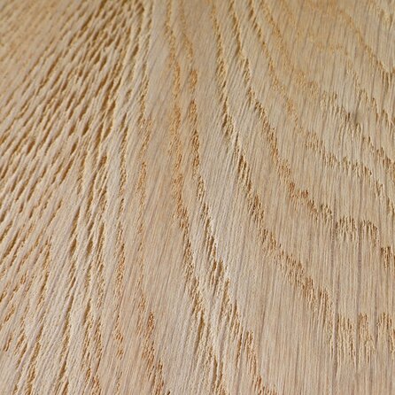 Eiken blad - gezandstraald - op maat - 4 cm dik - prime eikenhout (A/B) - smalle lamel (4-10 cm) - gelijmd eiken tablet - KD 8-12%