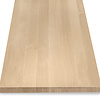 Eiken blad - gezandstraald - op maat - 4 cm dik - prime eikenhout (A/B) - smalle lamel (4-10 cm) - gelijmd eiken tablet - KD 8-12%